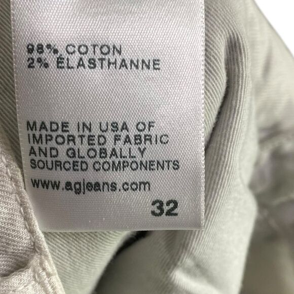 AG Adriano Goldschmied Linen Pants Mens 32 Beige Trouser Coastal Beach Preppy - Picture 12 of 14